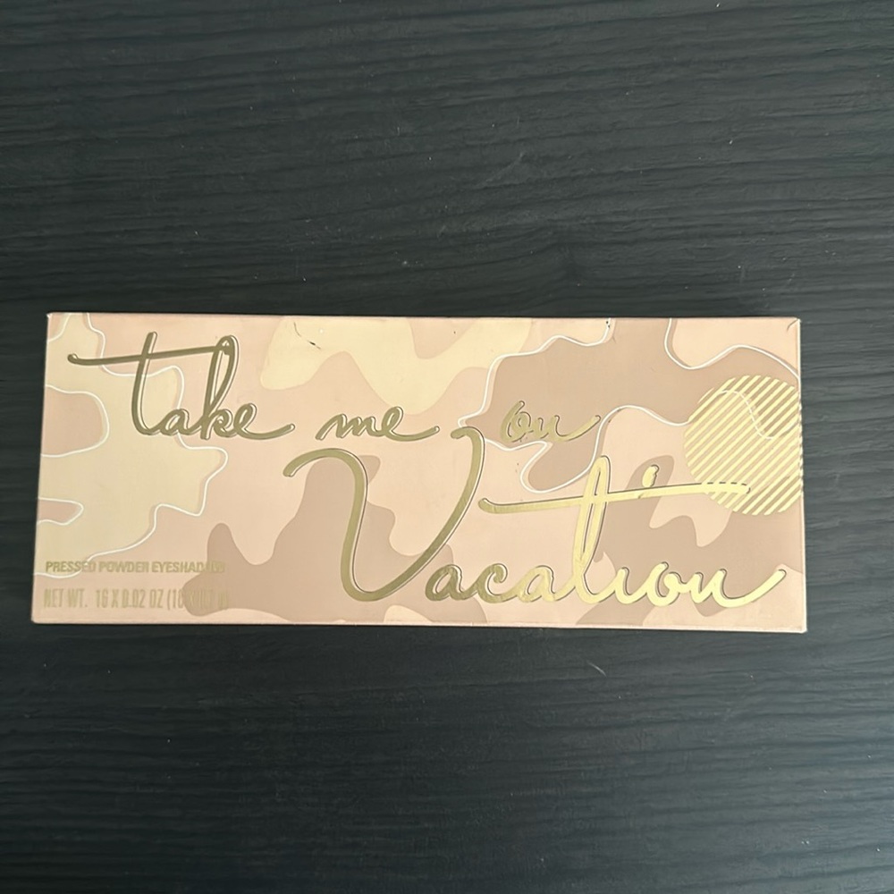Used take me on a vacation, Kylie, Jenner, cosmetics palette